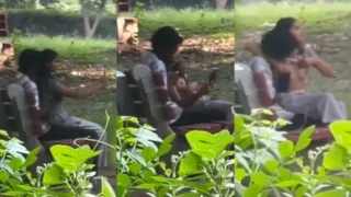 Delhi Young Couple GF Boobs In Park Outdoor Video MMS